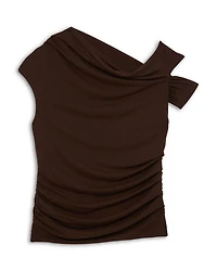 Serena Ruched Off-the-Shoulder Top