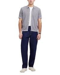Marled Cotton Short Sleeve Shirt