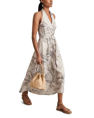 Carla Linen Halter Dress