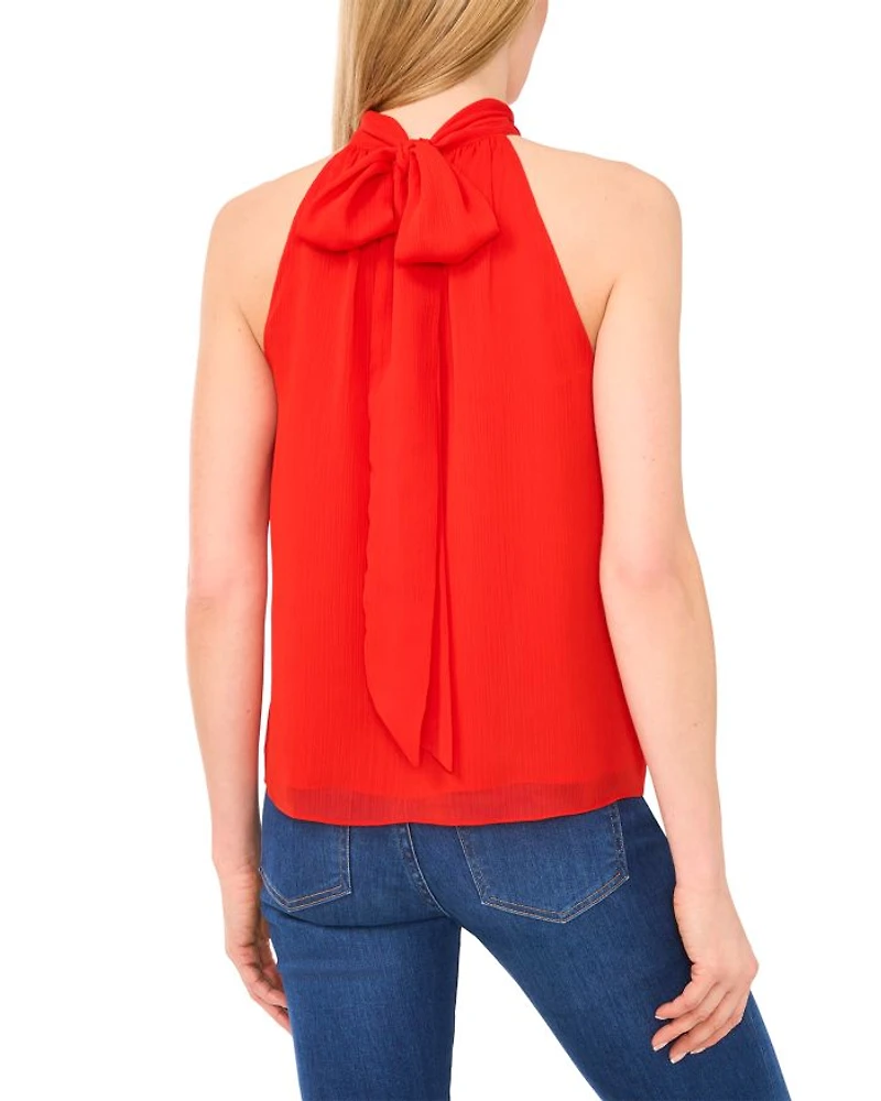 Sleeveless High Neck Top