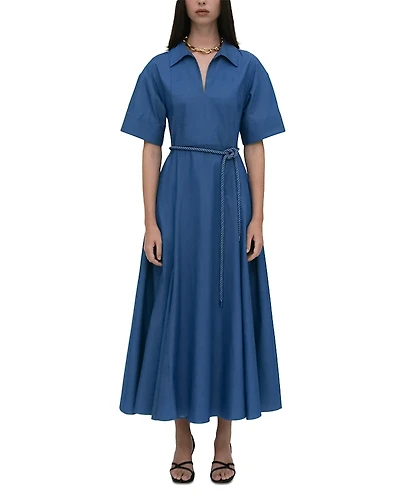 Rosetta Getty Slit Front Caftan Shirt Dress