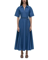 Rosetta Getty Slit Front Caftan Shirt Dress