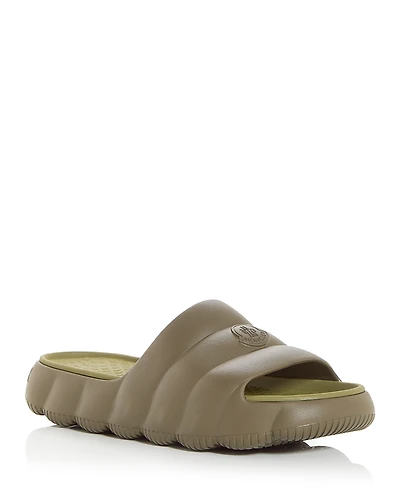 Moncler Men's Lilo Quilted Slide Sandals