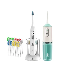 Pursonic Electric Rechargeable Toothbrush & Water Flosser Duo with Multi-Year Supply