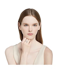18K White Gold Horsebit Diamond Pavé Ring