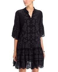Johnny Was Gracie Embroidered Eyelet Dress