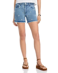 rag & bone Embellished Denim Shorts