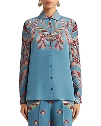 Etro Printed Silk Shirt