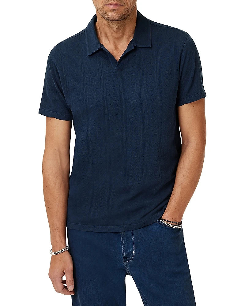 John Varvatos Zion Open Collar Polo Shirt