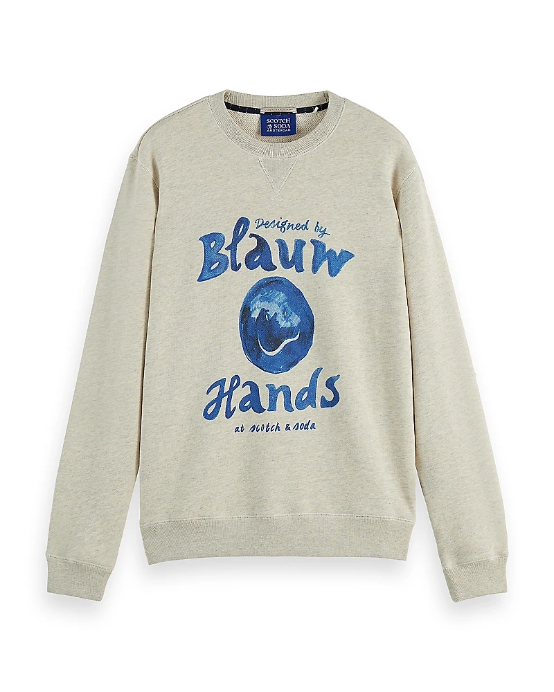 Scotch & Soda Regular Fit Graphic Logo Sweatshirt