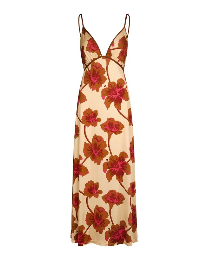 Sendero De Astromelias Ankle Dress