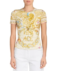Versace Underwater Barocco Foulard Top