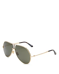 Rickie Aviator Sunglasses, 63mm