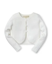 Girls' Organic Cropped Curved Hem Cardigan - Baby