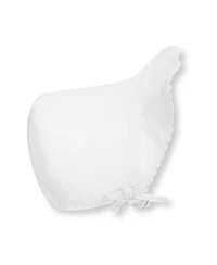 Unisex Brimmed Linen Bonnet - Baby