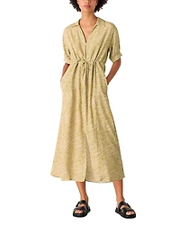 Whistles Petite Tiger Flame Midi Dress