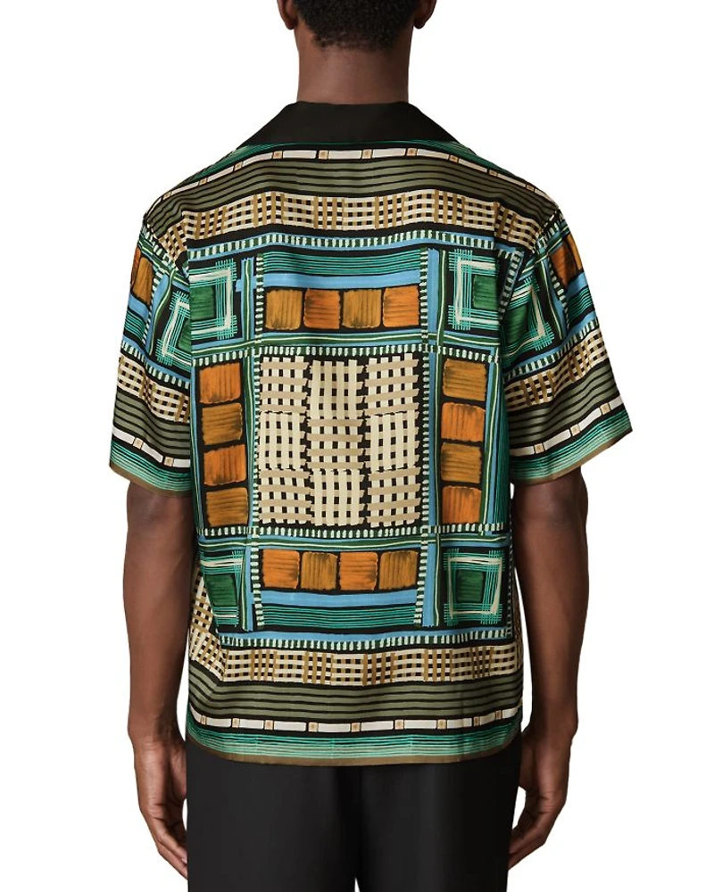 CHE Sala Square Mixed Prints Cuban Shirt
