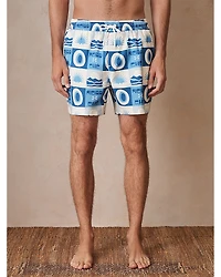 Reiss Che Trinity Tile Print 4.9 Swim Shorts