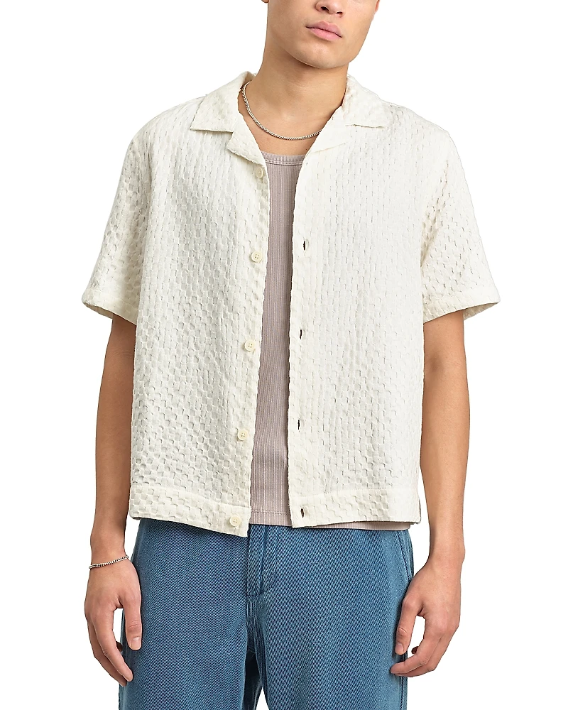 Wax London Lido Dobby Camp Shirt