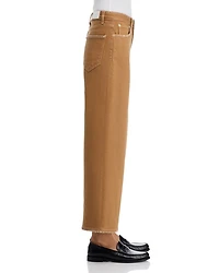 Getty High Rise Wide Leg Cropped Jeans Tradewind