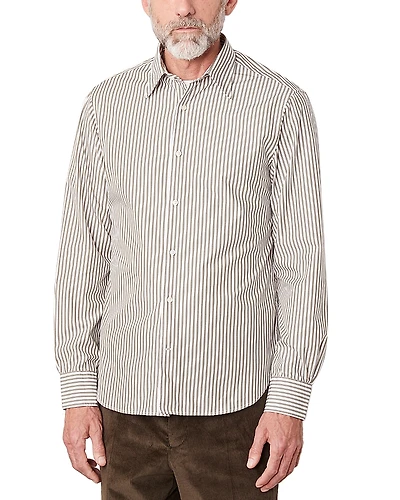 Officine Generale Giacomo Striped Button Front Shirt