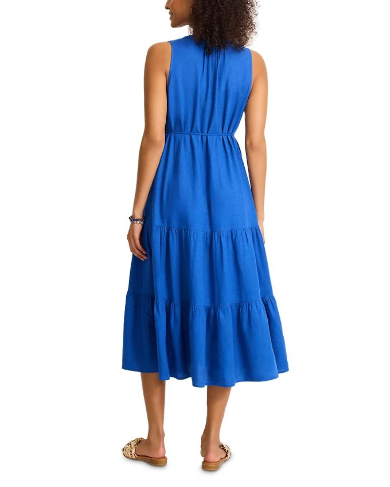 Coastal Tide Sleeveless Sundress