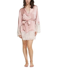Ginia Silk Lace Robe