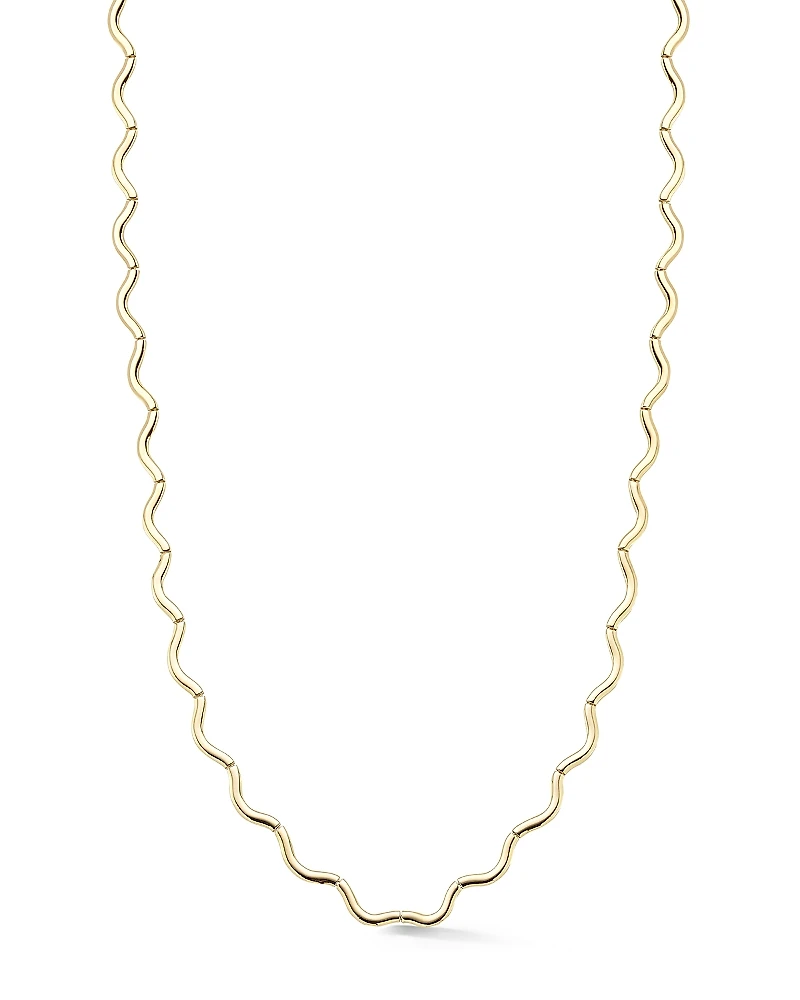 Bloomingdale's Fine Collection 14K Yellow Gold Wave Collar Necklace, 18