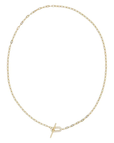 Pavé Toggle Necklace, 15.25"