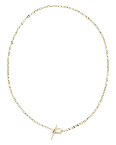 Shashi Pave Toggle Necklace, 15.25
