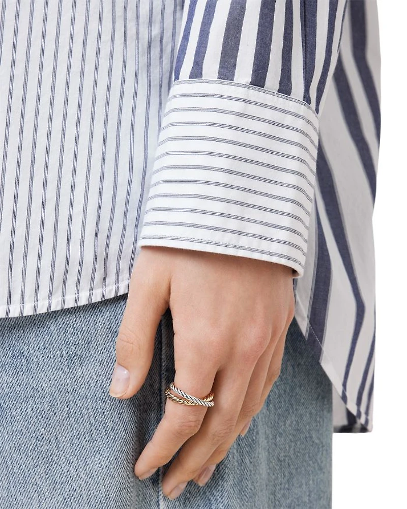 Rope Chain Double Band Ring