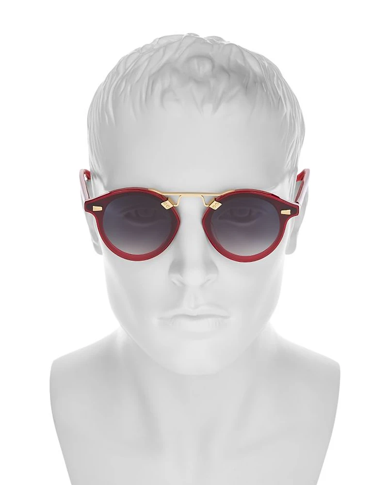 STL Nylon Geometric Sunglasses, 63mm