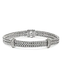 John Hardy Sterling Silver Diamond Icon Link Bracelet