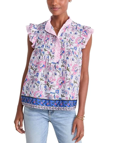 Thalia Flutter Sleeved Top