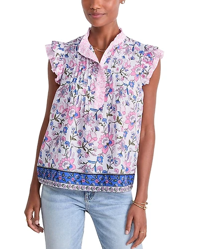 Vineyard Vines Thalia Flutter Sleeved Top
