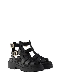Prada Women's Leather Sandals with Ankle Straps