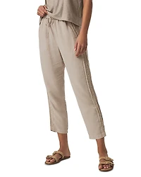 Splendid Angie Crochet Trim Cropped Pants