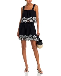 Cotton Linen Lace Trim Sleeveless Top - Exclusive