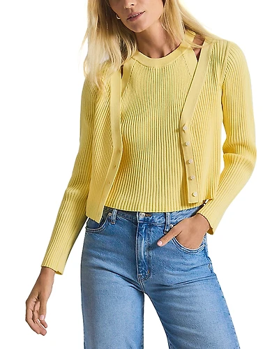 Derek Lam 10 Crosby Lonnie Layered Cardigan