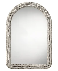 Jamie Young Grain Woven Corngrass Arch Wall Mirror
