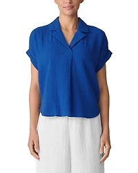 Eileen Fisher Notch Collar Top
