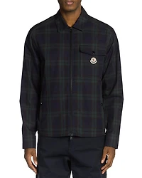 Plaid Zip Front Jacket