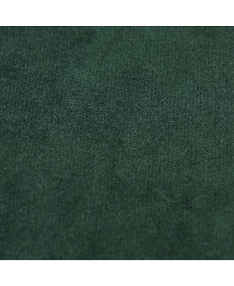 Kaylee Velvet Ottoman in Green