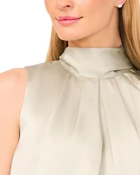 Sleeveless Bow Blouse