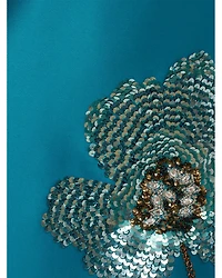 Beaded V Neck Dress