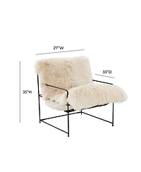 Kimi Genuine Sheepskin Chair
