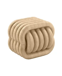 Tov Furniture Love Knot Faux Indoor / Outdoor Accent Stool