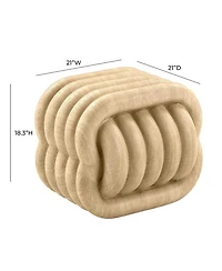 Love Knot Faux Indoor / Outdoor Accent Stool