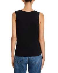 Notched Button Front Tee