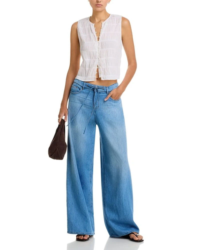 Leny Wide Leg Jeans Light Indigo